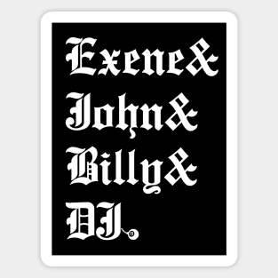 X the band: Experimental Jetset style Magnet